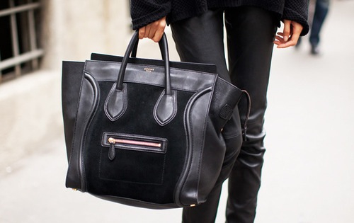 CelineLuggageToteBlack