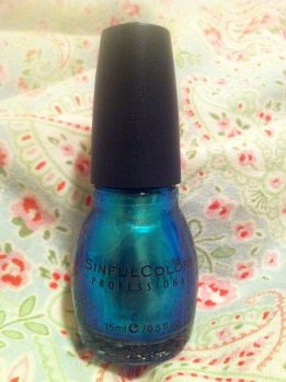 AquaBlueSinfulColorsNailPolish