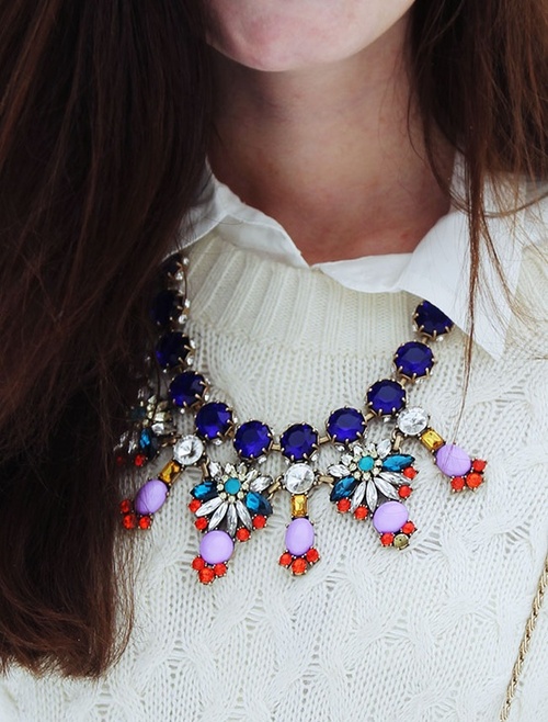 statementnecklacecolorful